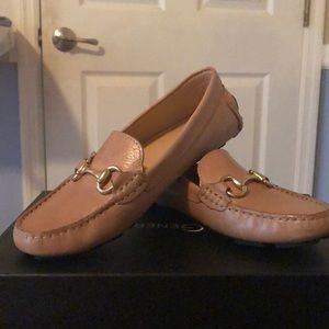 Tan loafers